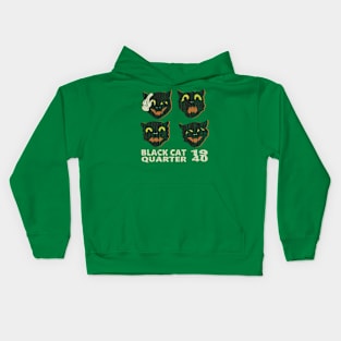 Black Cat Quartet 1940s Halloween Kids Hoodie